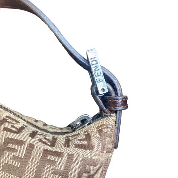 ** SOLD ** Fendi Zucchino Mini Baguette - Picture 9 of 10